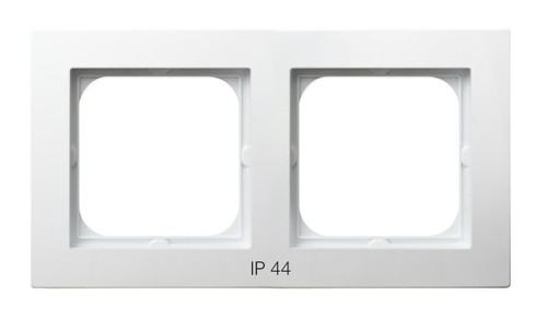 ramka AS 2-kr. biały IP44 RH-2G/00