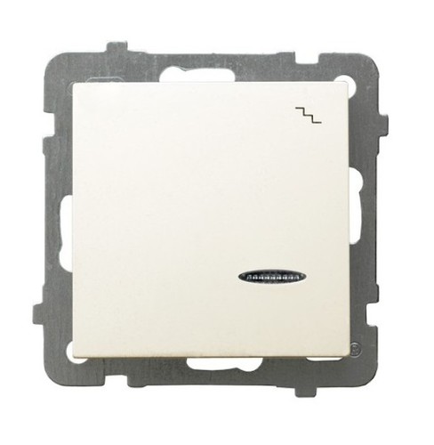 łącznik AS schodowy podświetlany b/r kremowy LP-3GS/m/27