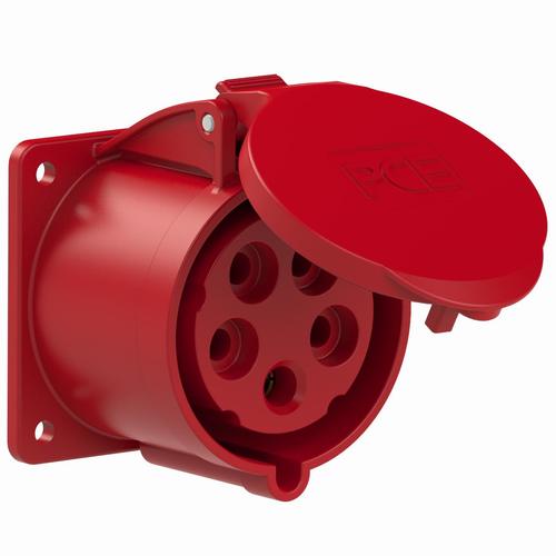gniazdo siłowe tablicowe proste TWIST 32A/5P 400V 3P+Z+N 75x75mm IP44/54