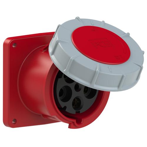 gniazdo siłowe tablicowe proste 125A/5P 400V POWER TWIST 120x120mm IP67