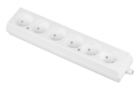 gniazdo przenosne 6gn b/u białe GN-660 GN-660