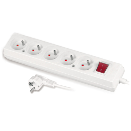 przedłużacz 5gn z/u 5m z wyl PS-570WS/5,0 biały
