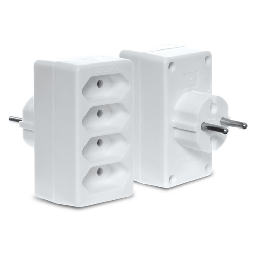 rozgałęźnik R-4 4x2P/II PLASTROL biały