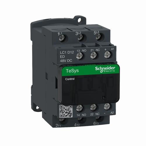 Stycznik mocy LC1D12ED TeSys D AC3 12A 3P 1NO 1NC cewka 48VDC