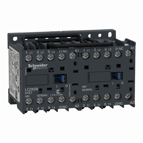 Układ nawrotny LC2K0901P7 TeSys K AC3, 9A, 3P, 1NC, cewka 230VAC, zaciski skrzynkowe