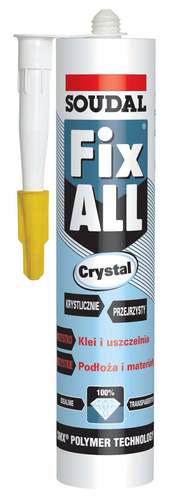 klej mont. FIXALL CRYSTAL bezbarwny 290ml hybrydowy SIL-FI-CR-290