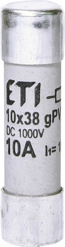wkładka topikowa cylindryczna PV CH10x38 gPV 10A/1000V DC UL