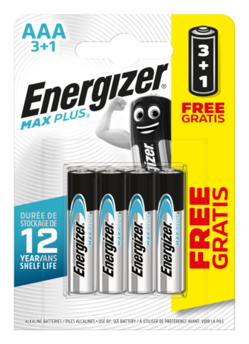 bateria ENERGIZER MAX PLUS AAA LR03 /3+1szt.