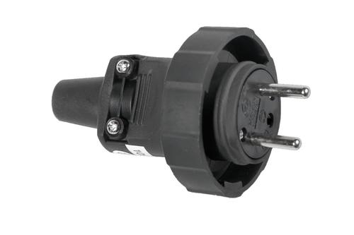 Wtyczka gumowa przenośna 250V, 16A, IP 65