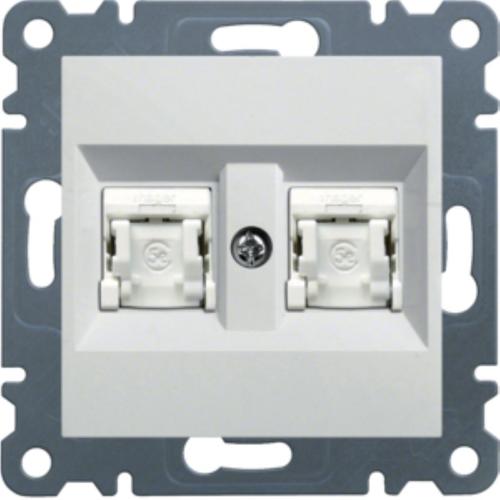 gniazdo komputerowe podwójne LUMINA RJ45 kat.5e UTP, biały