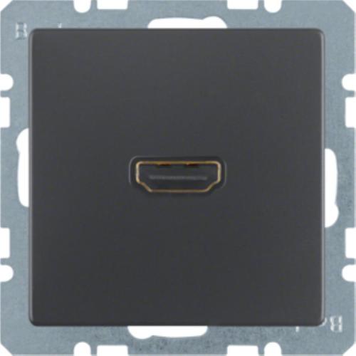 gniazdo HDMI,Q.x antracyt aksamit, lakierowany