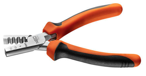 Zaciskarka/szczypce do zaciskania końcówek 1.5-6 mm2 (23-13 AWG), 140 mm