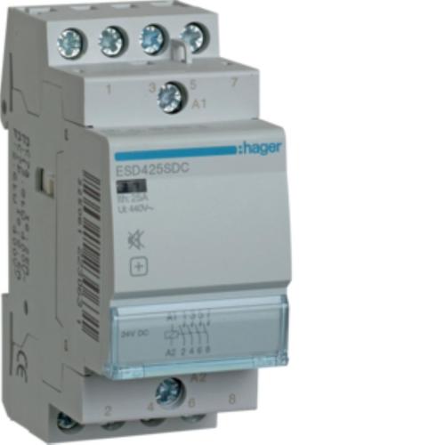 Stycznik cichy 24VDC 4NO 25A AC-7a/b
