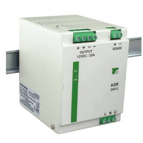 zasilacz impulsowy KSR 24012 230/ 12VDC 20A IP20 na szynę DIN TH-35