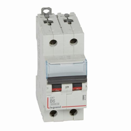 wyłącznik nadprądowy S 302 2P B 6A 6000A SERII DX3, Legrand