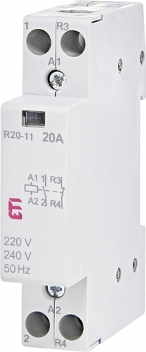 stycznik modułowy 20A styk zwierny i rozwierny (1 mod. 2 bieg.) R 20-11 230V
