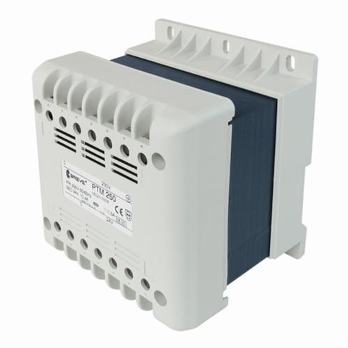 transformator PTM 250 230/ 24V jednofazowy IP21 na szynę DIN TH-35 w obudowie