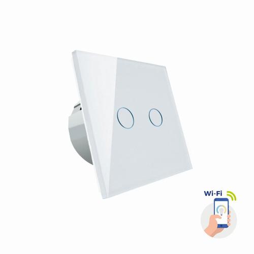 włącznik światła dwustrefowy biały Spectrum SMART