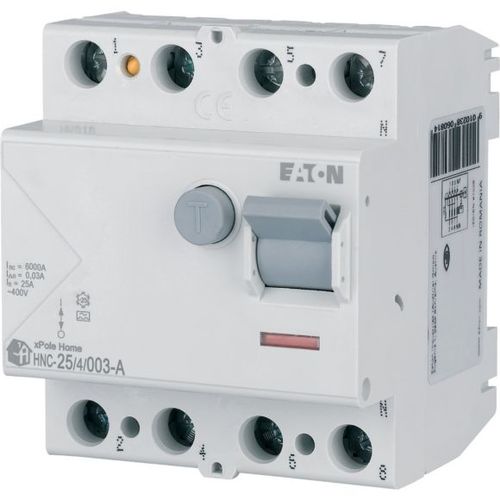 HNC-25/4/003-A Wyłącznik różnicowoprądowy 6kA, In=25A, I?N=0,03A, Typ A, 4-bieg. Seria HNC