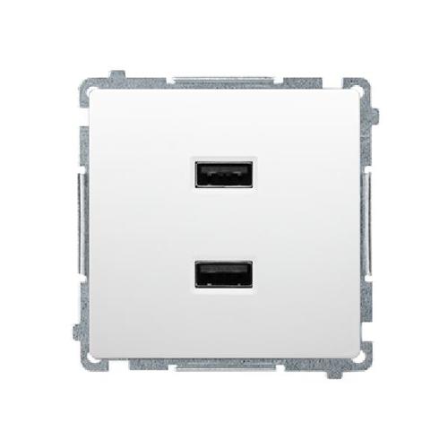 SIMON BASIC ładowarka 2xUSB 2,1A 5V DC 230V (moduł) biały