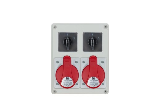 Rozdzielnica R-BOX 240, 2x32A/5p, 2x wył. 0/1