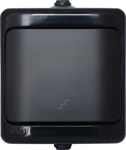 łącznik BRYZA schodowy IP54 16AX, 250V~ czarny