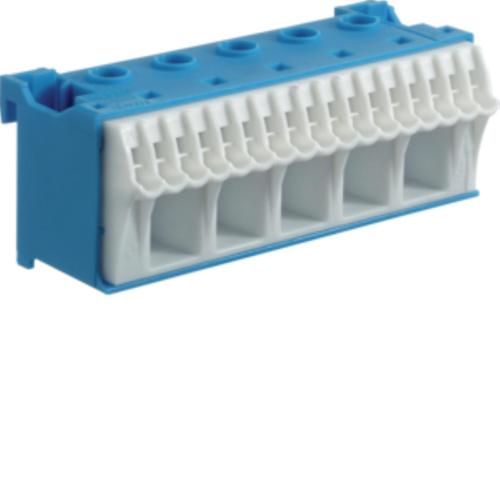 blok samozacisków neutralny QuickConnect niebieski, 5x16+17x4mm2, szer. 90mm