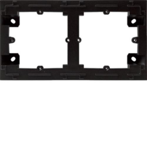 adapter natynkowy 2-krotny, czarny Lumina intense