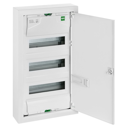 MSF rozdzielnica 3x12 PE+N metal natynkowa IP 30 - kolor biały