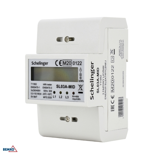 licznik energii 3 fazowy 100A MID SCHELINGER