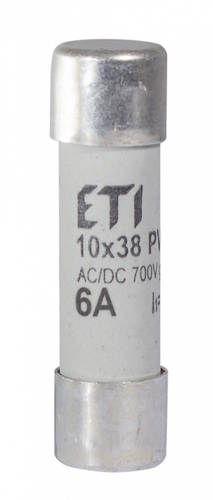 wkładka topikowa cylindryczna CH10x38 gR 6A/700V AC/DC PV gR 700V