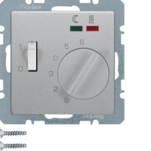 regulator temp. podł. st. zw. el. centr.Q.x LED, alu aks, lak