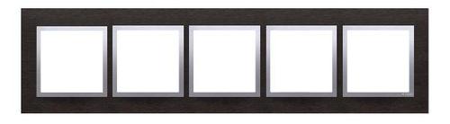SIMON 54 NATURE ramka 5-kr. metal inox Yin