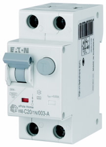 HNB-C20/1N/003-A Wyłącznik kombinowany 6kA, In=20A, I?N=0,03A, char. C, typ A, 1+N bieg. Seria HNB