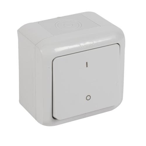 łącznik dwupol.FORIX IP44 10 AX Legrand szary