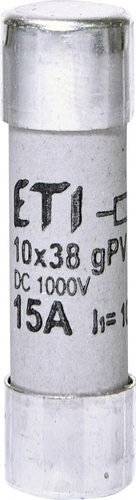 wkładka topik. CH10x38 gPV 15A/1000V DC UL cylindryczna PV