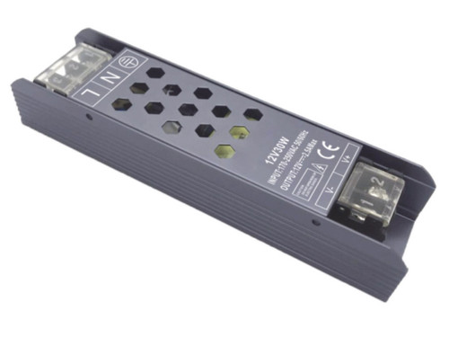 zasilacz LED IP20 / 24V / 1,25A / 30W modułowy, grafit