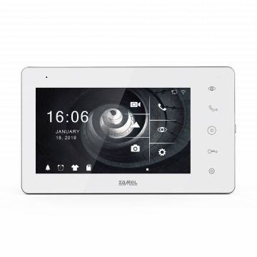wideomonitor 7" IPS HD z dotykowymi przyciskami oraz bramka WIFI TYP: VP-808WHDWIFI biały