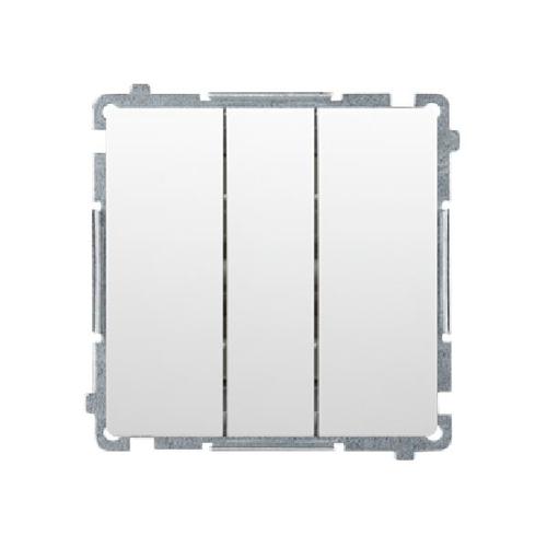 SIMON BASIC przycisk potrójny (przycisk zwierny) szybkozłącza 10A 250V (moduł) biały
