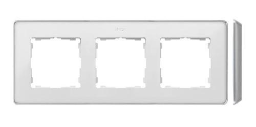 SIMON 82 DETAIL SELECT ramka 3-kr. biały/podstawa aluminium