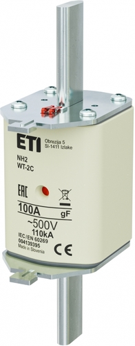 NH2/WT-2C gF 100A/500V Wkładka topikowa szybka