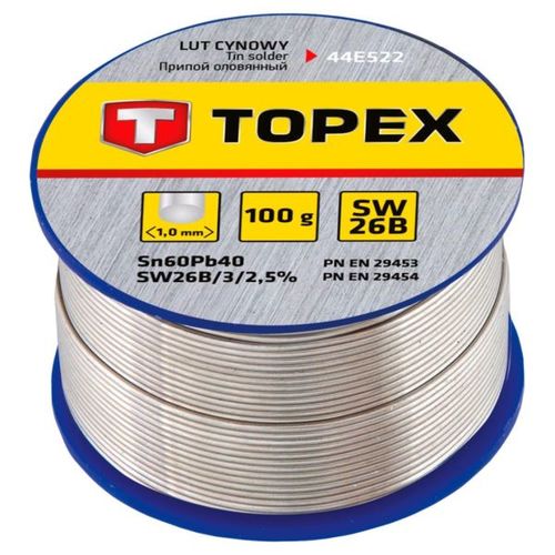Lut cynowy 60% Sn, drut 1.0 mm, 100 g