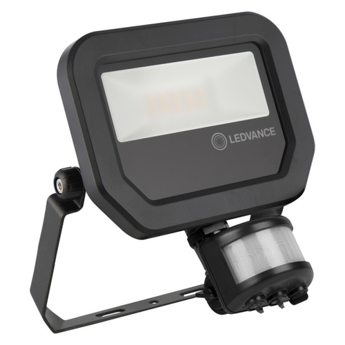 naświetlacz LED FLOOD PFM 10W/4000K SYM 100 S BK z czujnikiem ruchu