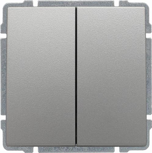 przycisk KOS 66 podwójny z klawiszem, bez ramki aluminium