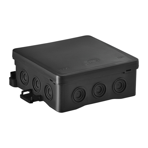 puszka instalacyjna NS7 naścienna z możliwością zastosowania haka HNS wymiary 100x40x100mm FASTBOX&HOOK czarny