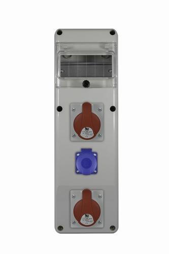 Rozdzielnica R-BOX SLIM 6S 2x16A/5p, 1x230V