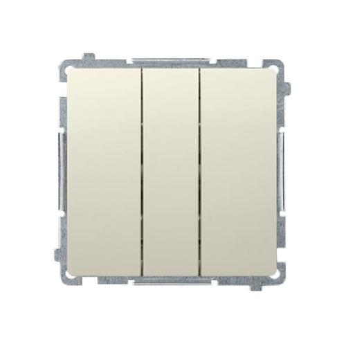 SIMON BASIC wyłącznik potrójny szybkozłącza 10A 250V (moduł) beżowy