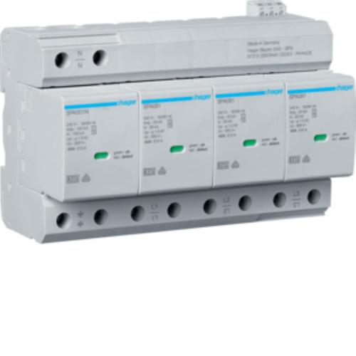 SPD T1+T2 4P sieć TN-S/TT Iimp=100kA Up?1,5kV styk
