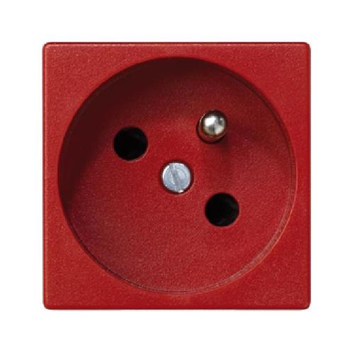 K45 gniazdo pojedyncze K45 z/uz. szybkozłącza 16A 250V 45x45mm czerwony