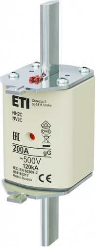 NH2C gG 200A/500V Wkładka topikowa przemysłowa zwłoczna KOMBI